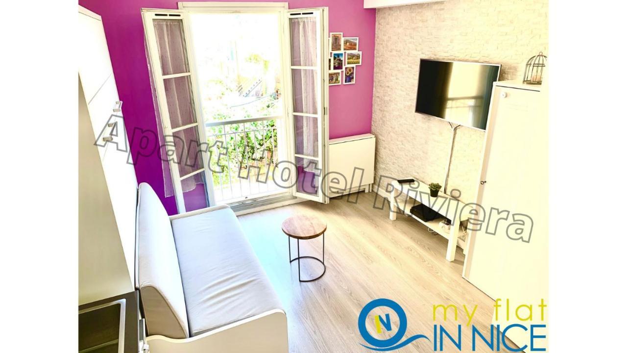Aparthotel Riviera Nice Cote D'Azur - Old Town - Studio Ac - Sea View - 50M Promenade Des Anglais- La Maison Linda Exterior foto