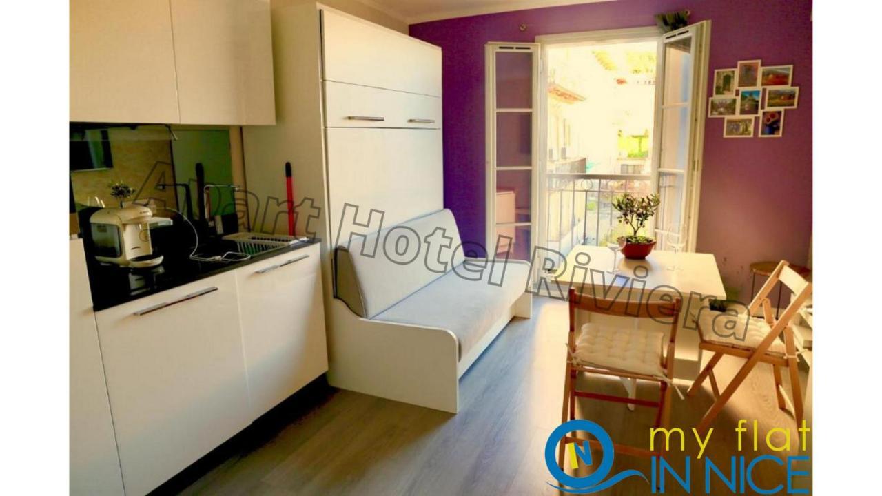 Aparthotel Riviera Nice Cote D'Azur - Old Town - Studio Ac - Sea View - 50M Promenade Des Anglais- La Maison Linda Exterior foto